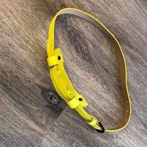 Women waist belt yellow point belt size: S